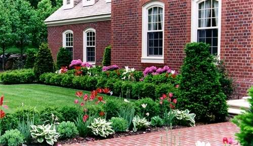 Photo of a Design Portfolio - Formal Landscape Example, Custom Garden Designs.com